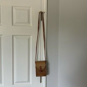 Anthropologie Rattan Bag